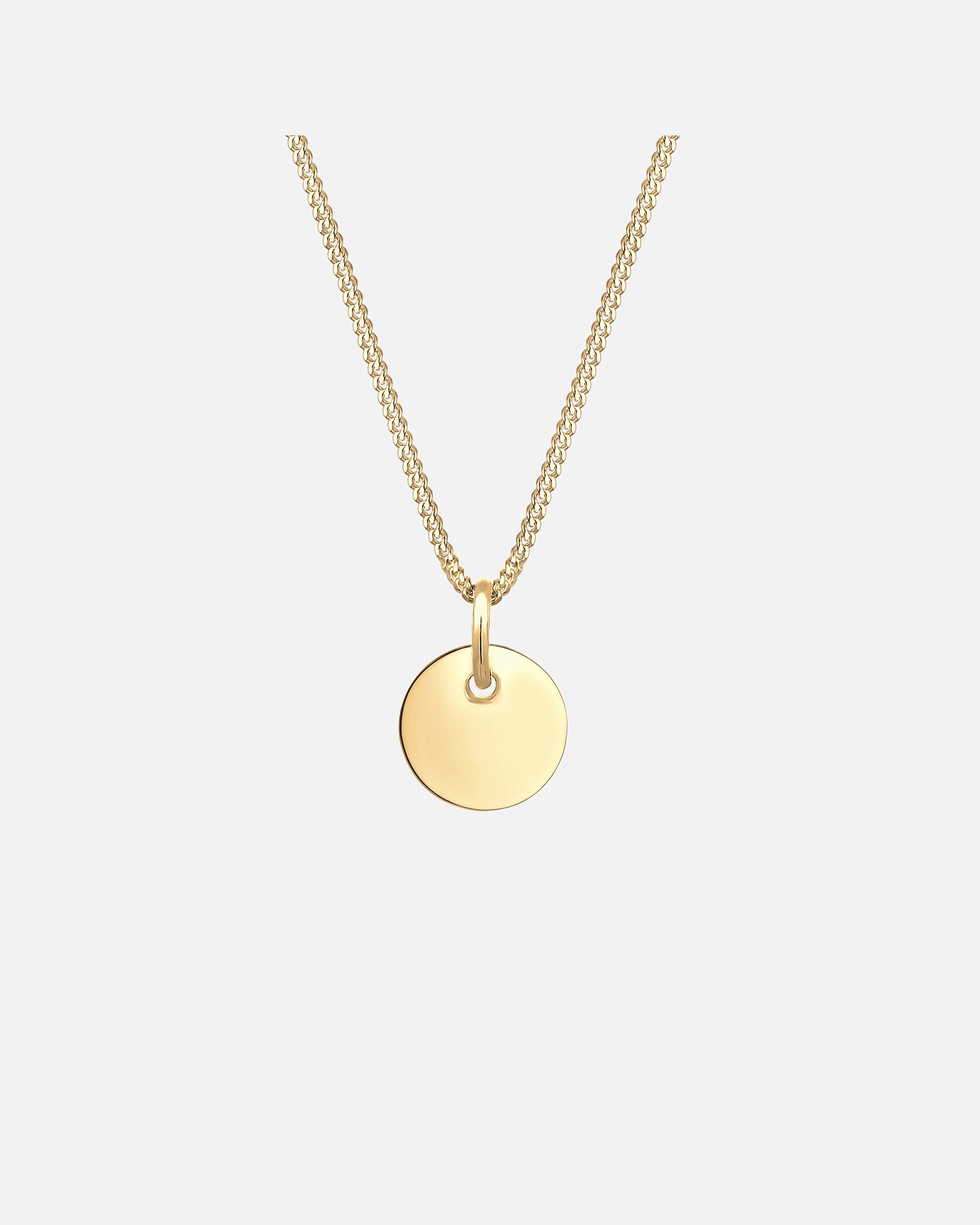 Elli Women's Basic Geo Look Plaque Pendant in 925 Sterling Silver