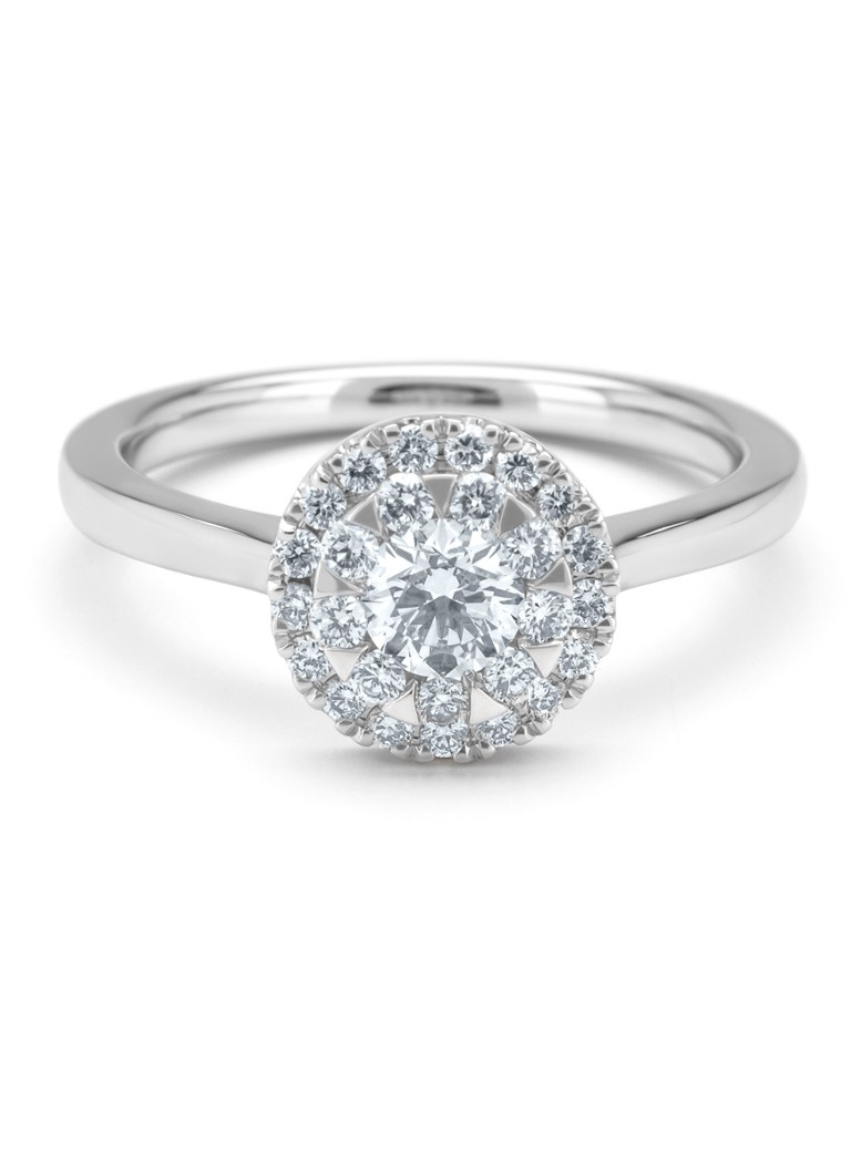 Diamond Point White gold ring, 0.62 ct diamond, Solitaire