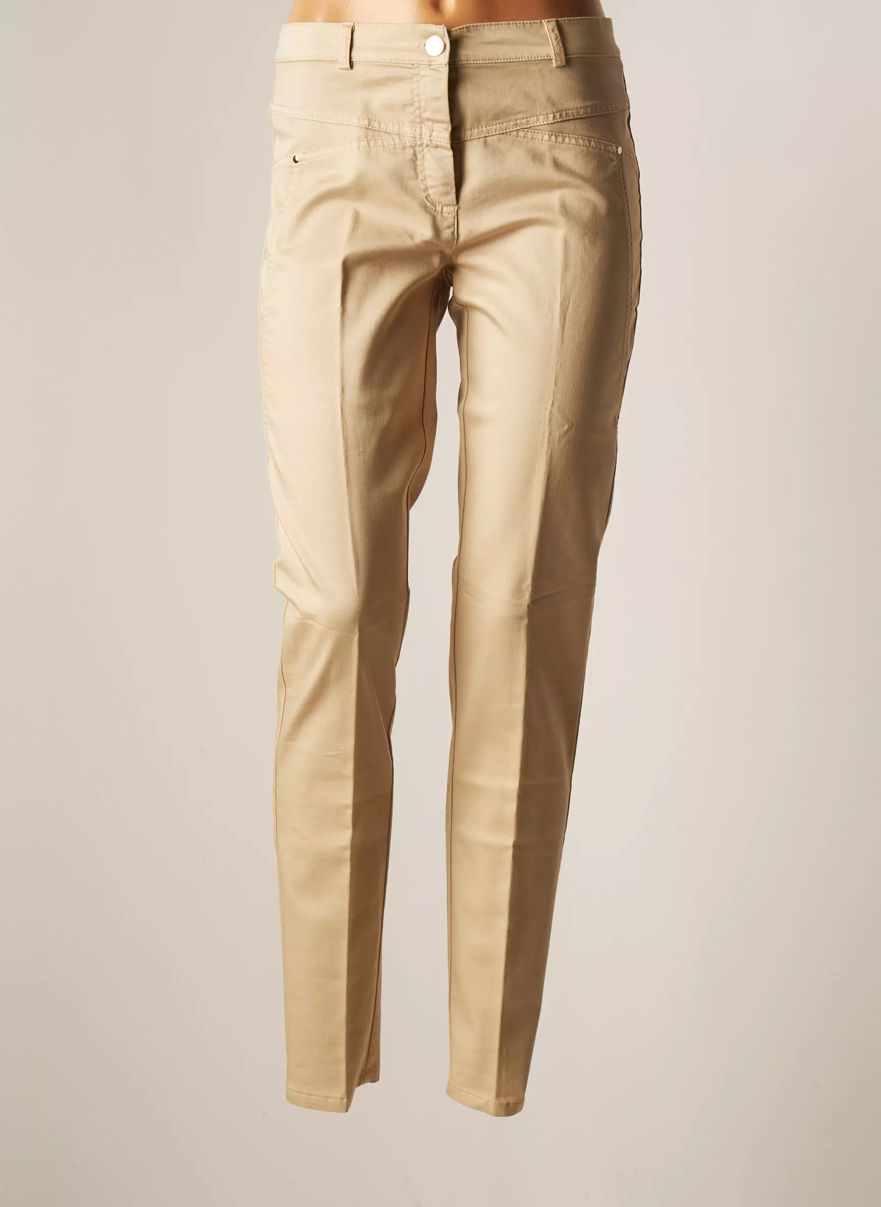 Ninati Pantalons Slim Femme couleur beige