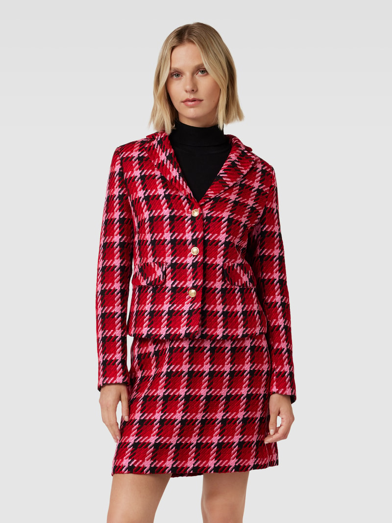 Blazer mit Allover-Muster in rot