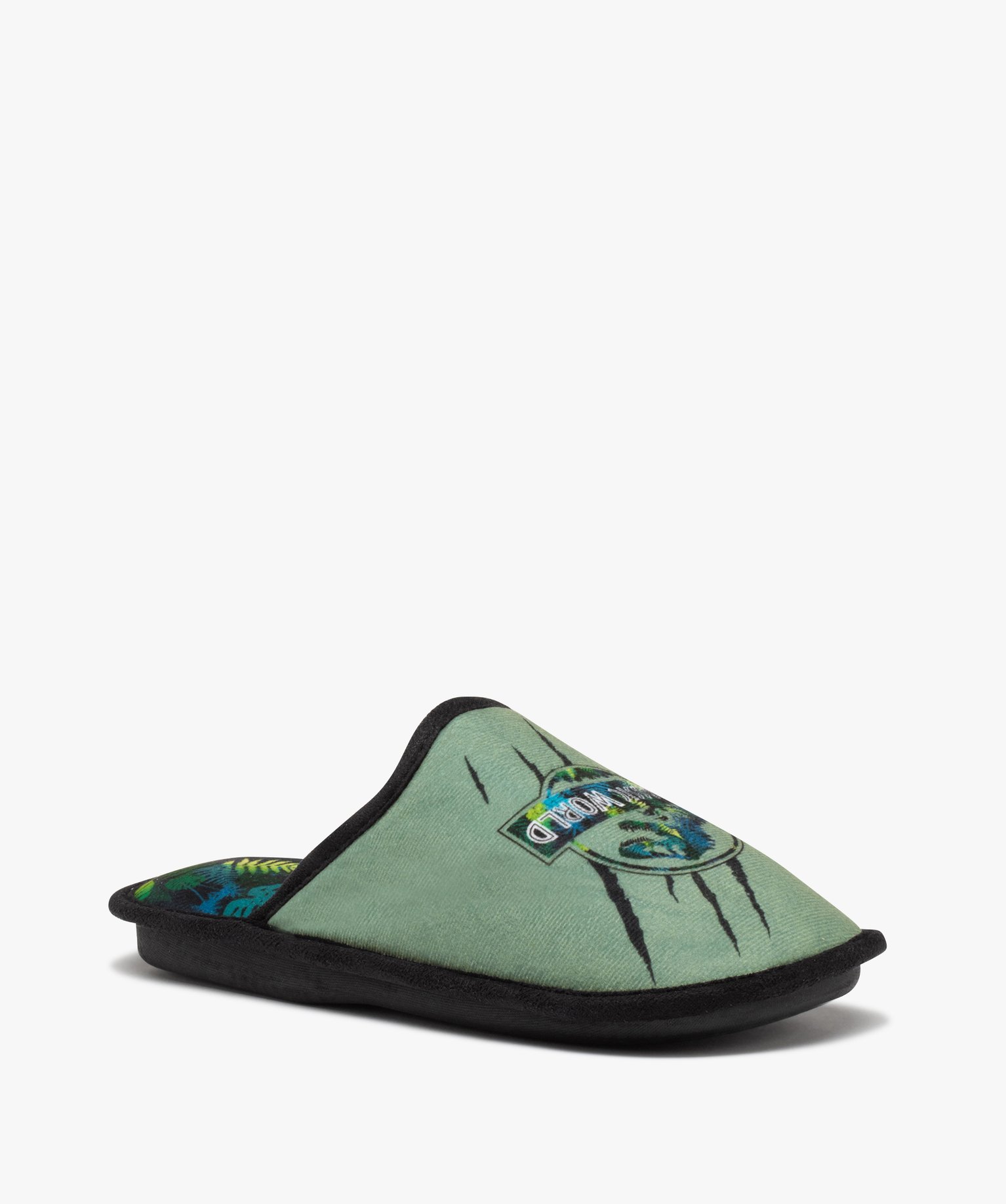 Chaussons Garçon mules imprimées – Jurassic World vert | GEMO