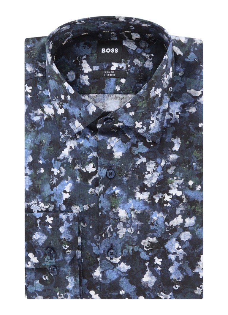 HUGO BOSS Hank slim fit košulja s cvjetnim printom