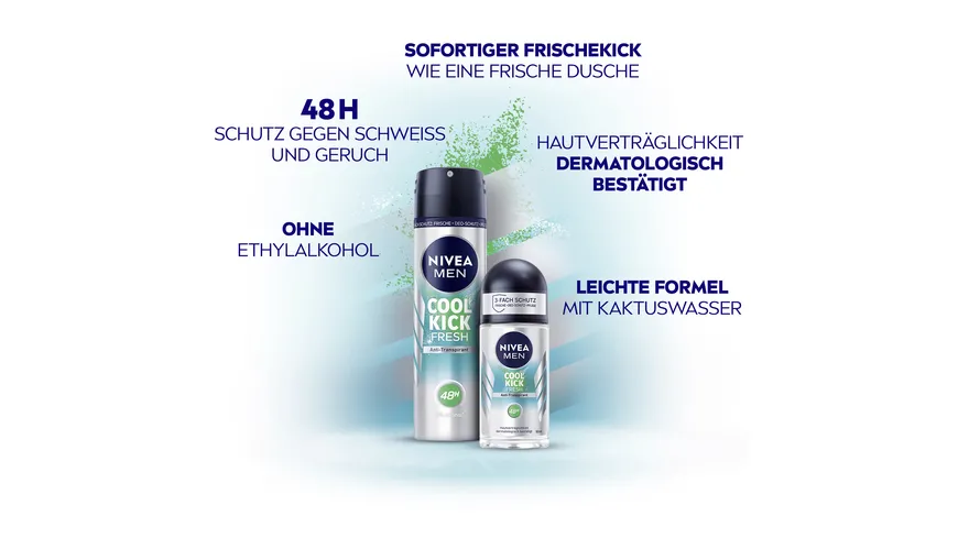 NIVEA MEN Deo Roll-On Cool Kick Fresh 50 ml