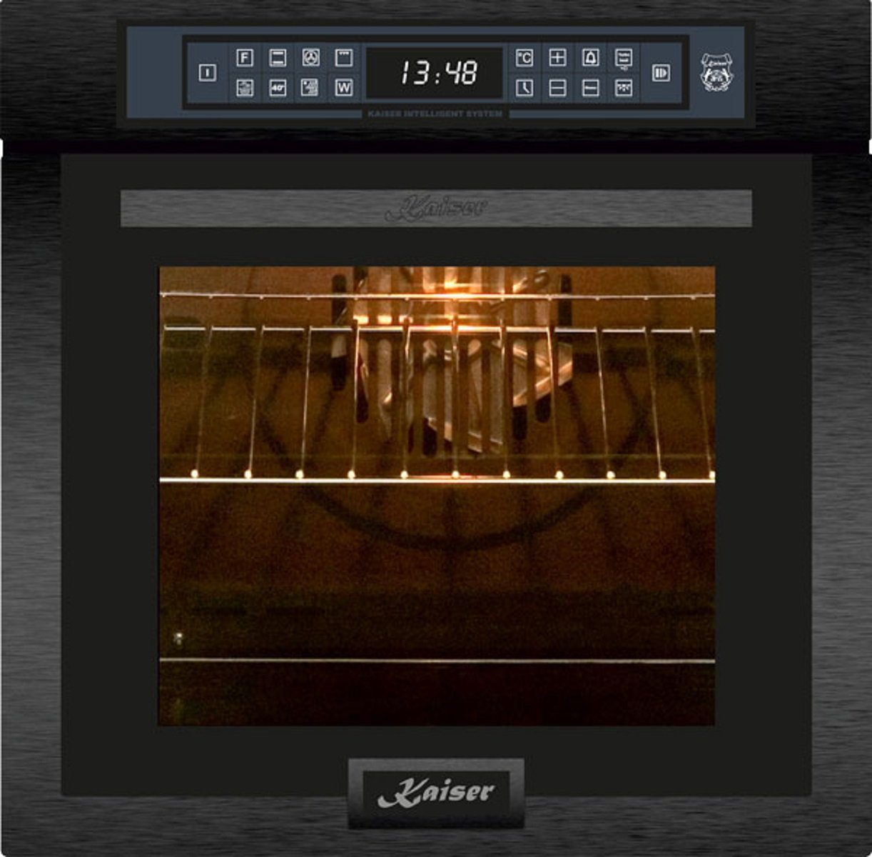 Kaiser Küchengeräte Backofen-Set EH 6306 RS+EM 6307 RS, Einbaubackofen,79L 15 Fkt. +Mikrowellen-Backofen, 45 cm