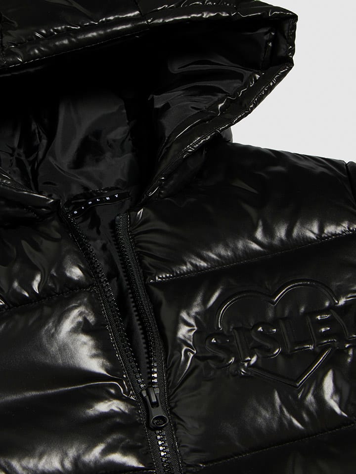 Sisley Steppjacke in Schwarz günstig kaufen