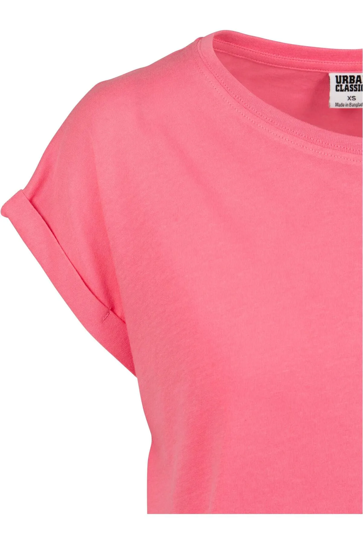 Urban Classics  Damen T-Shirt mit verlängerter Schulterpartie für Damen