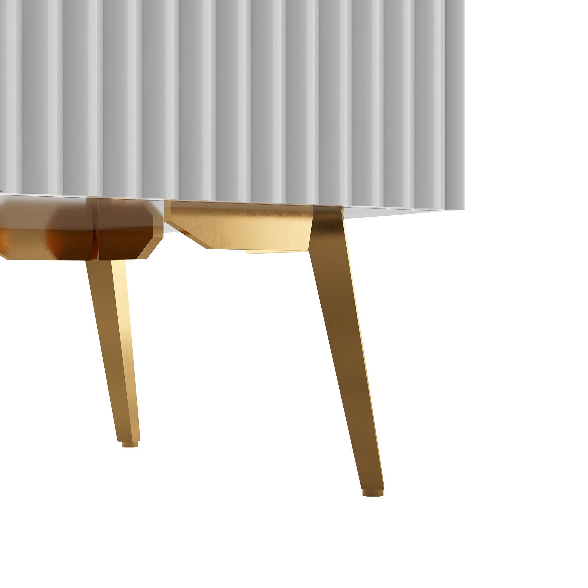 Odikalo TV-Board TV-Ständer Lowboard TV-Schrank TV-Konsolentisch Medienkonsole weiß
