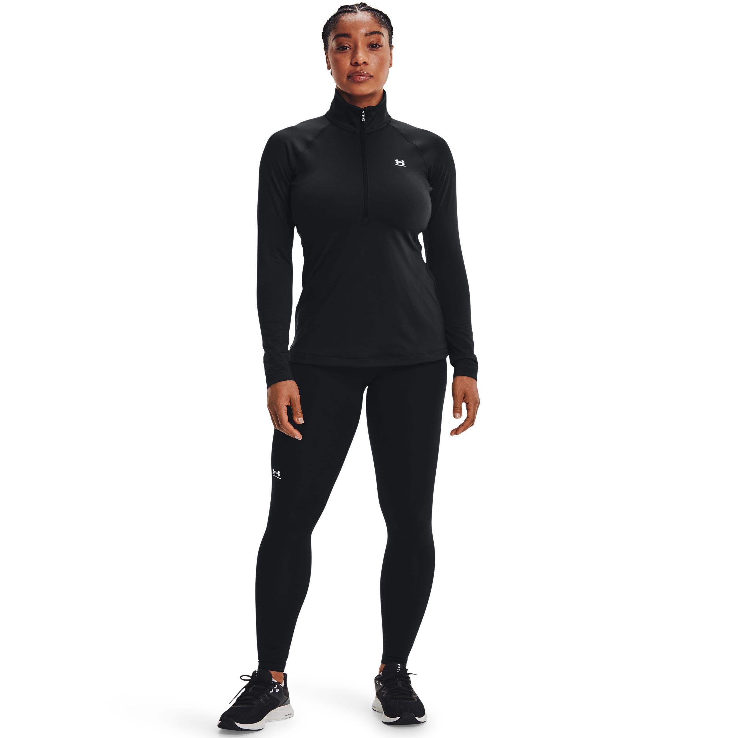Coldgear Authentics Half-Zip Longsleeve Damen - Schwarz