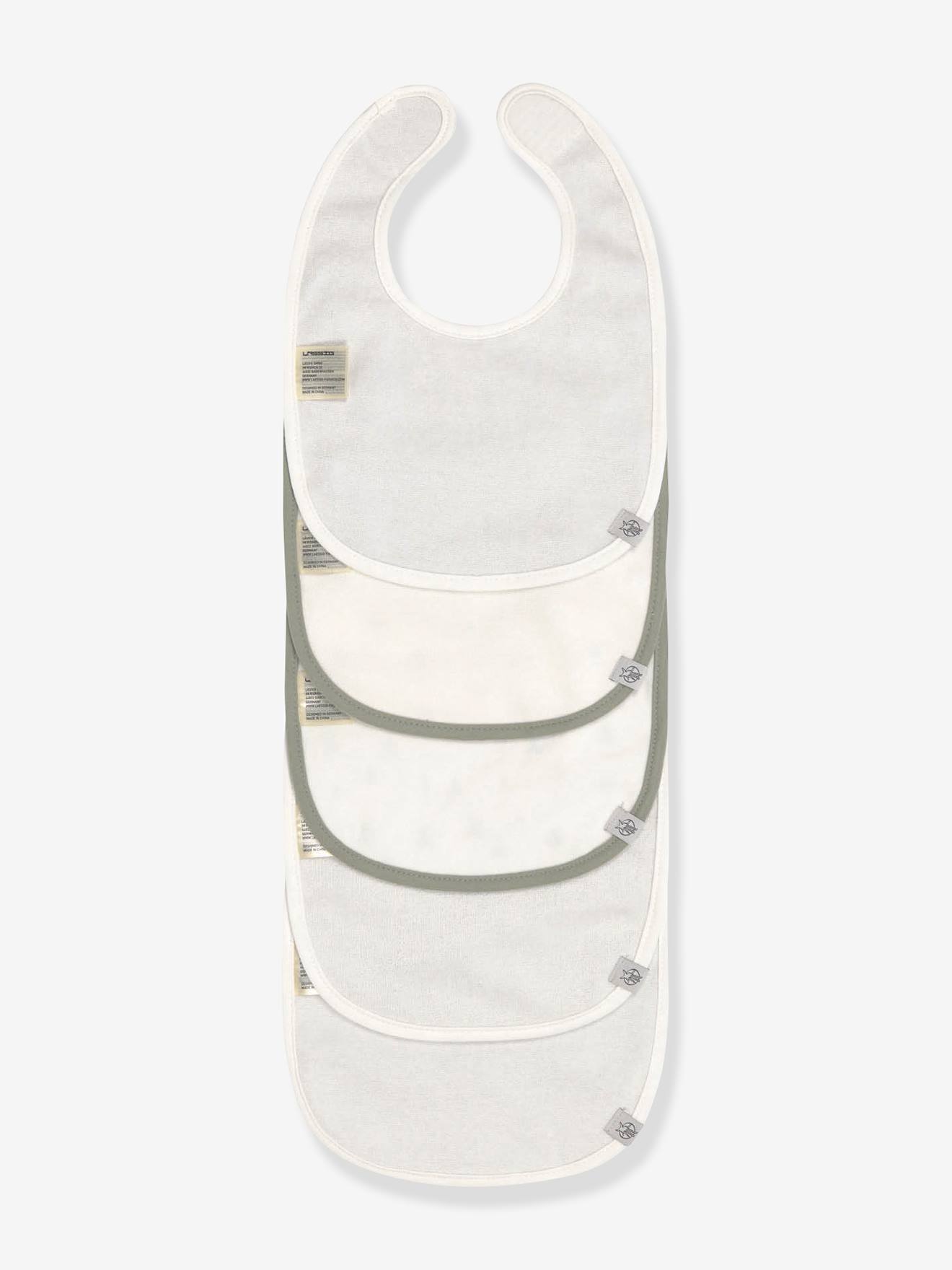 Lot de 5 bavoirs bébé LÄSSIG en coton biologique lot de 5 tiny farmer mouton