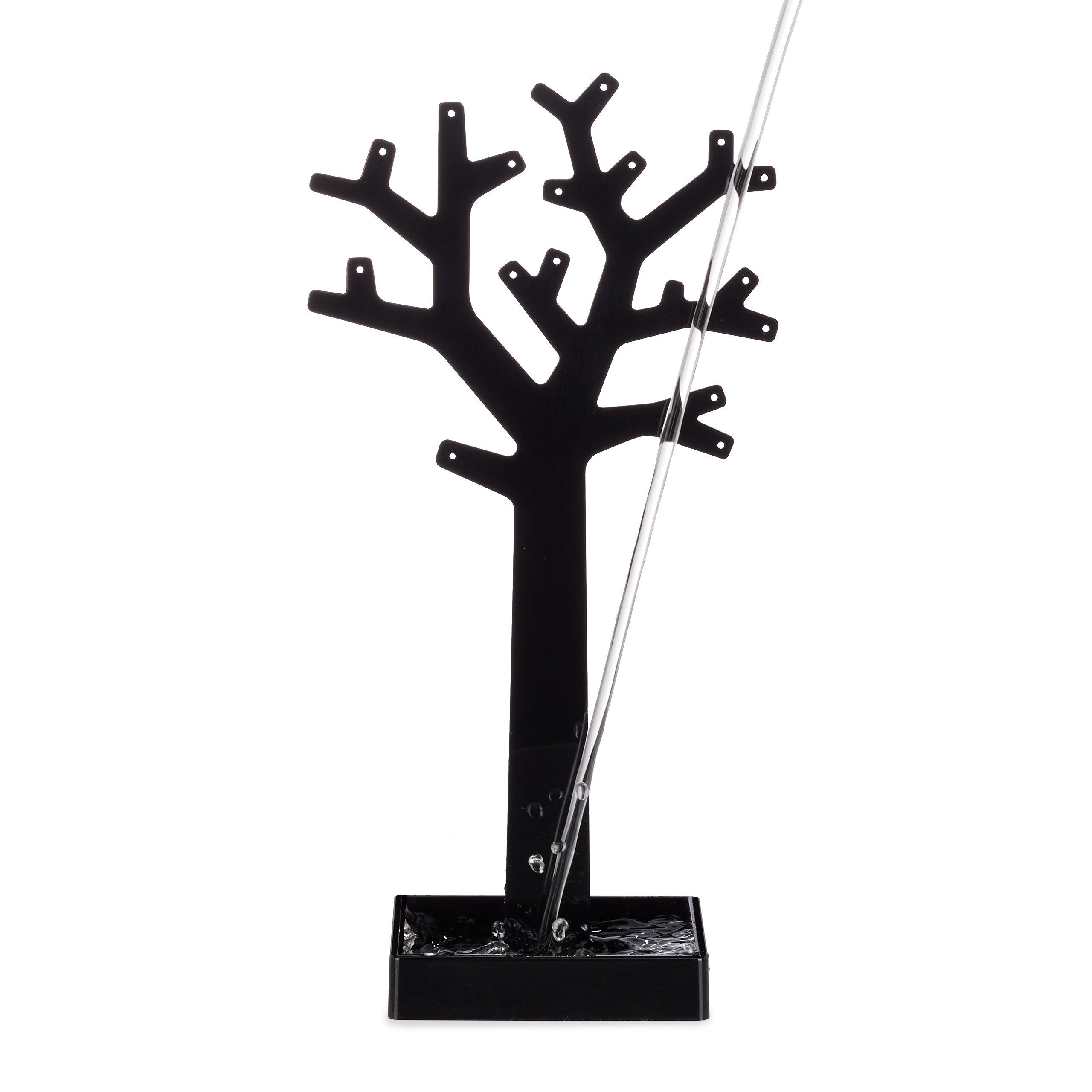 relaxdays Schmuckständer Schmuckständer Baum 2er-Set, Schwarz-Weiss