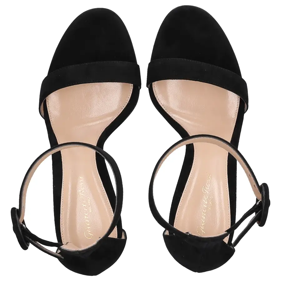 Gianvito Rossi - Sandalen PORTOFINO 105 Veloursleder - schwarz