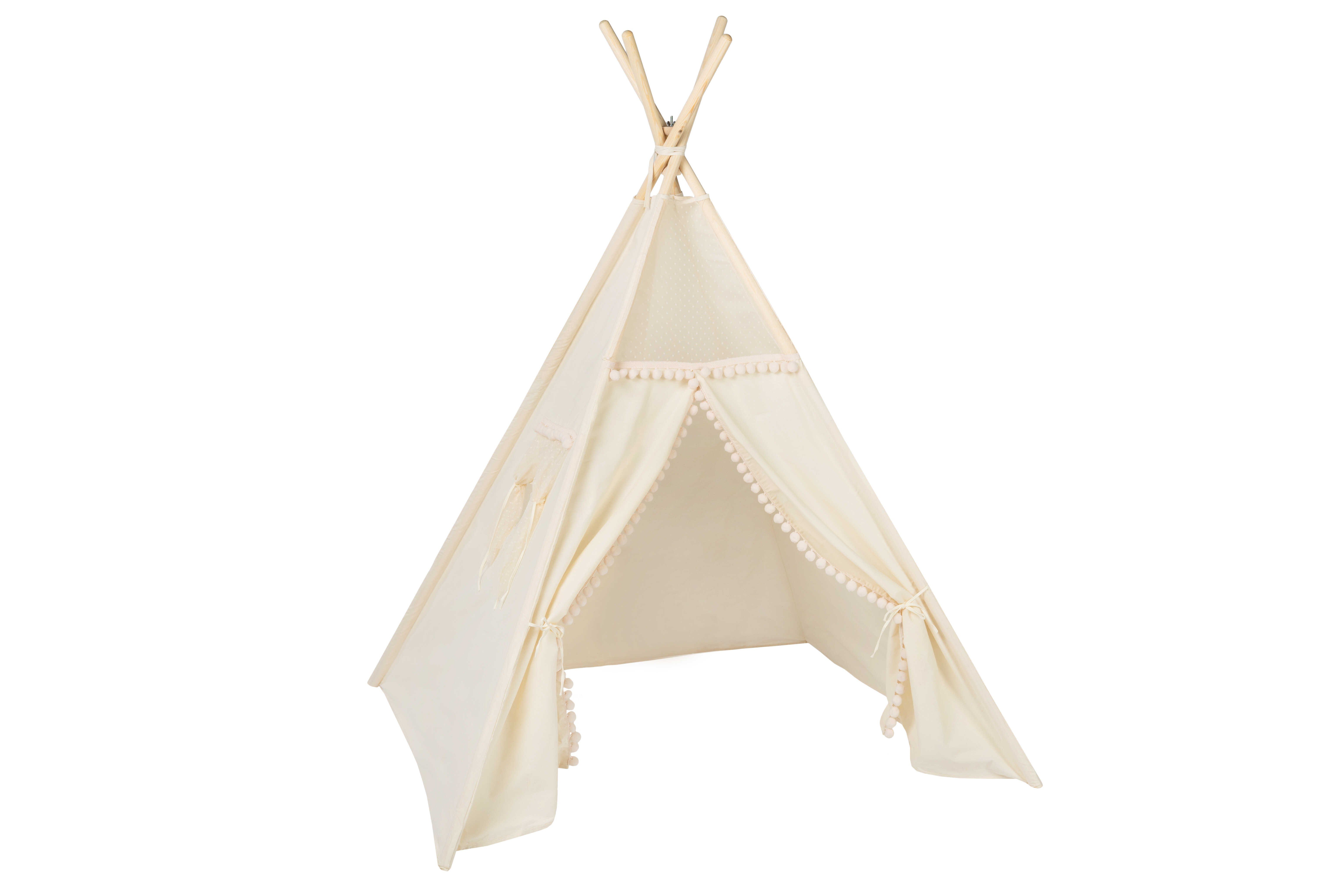 Rainbow Kids Tipi-Zelt Beiger Punkt, Personen: 2 (1 tlg., 3 verschiedene Varianten)