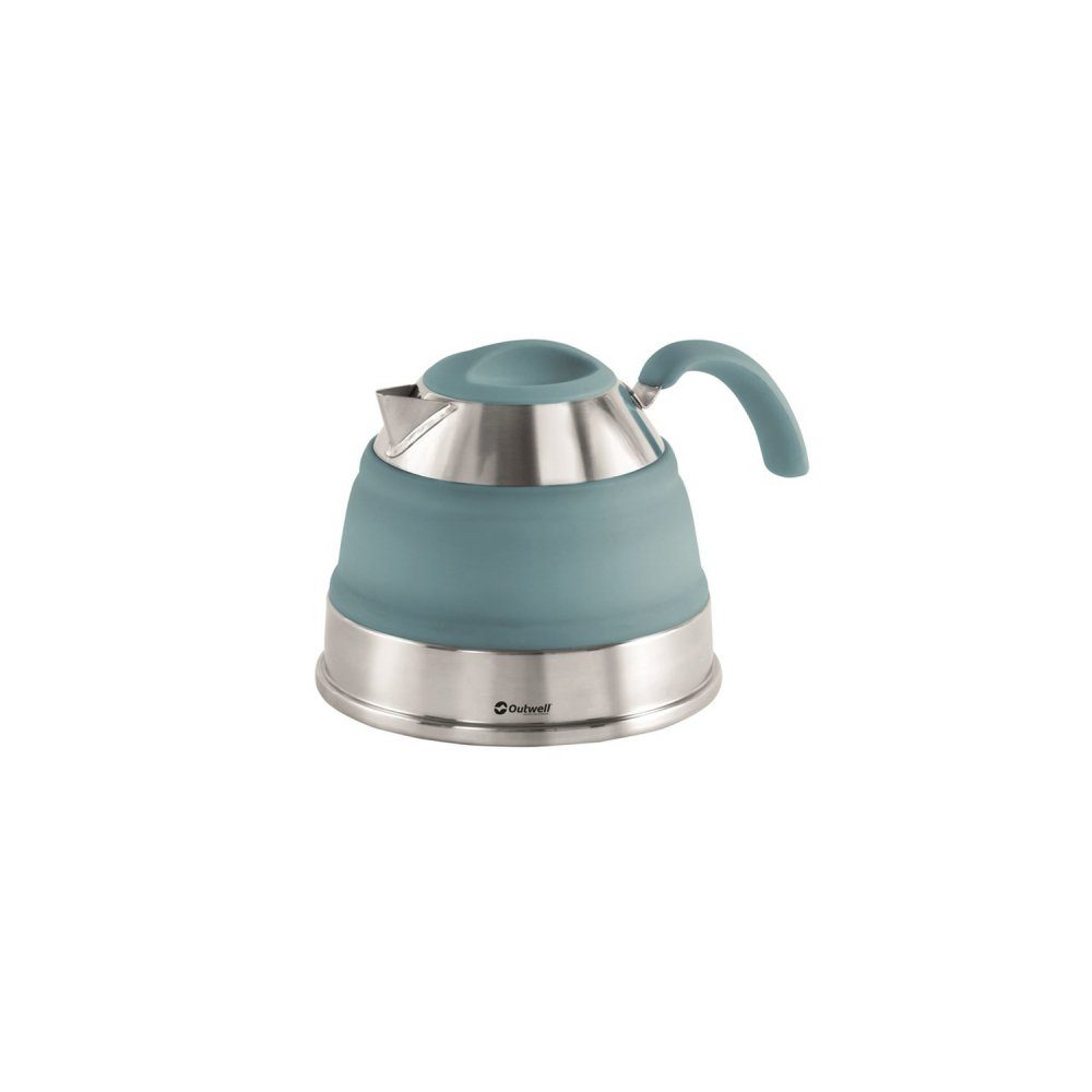 Outwell Geschirr-Set Collaps Kettle 1,5 L, Silikon und rostfreier Stahl