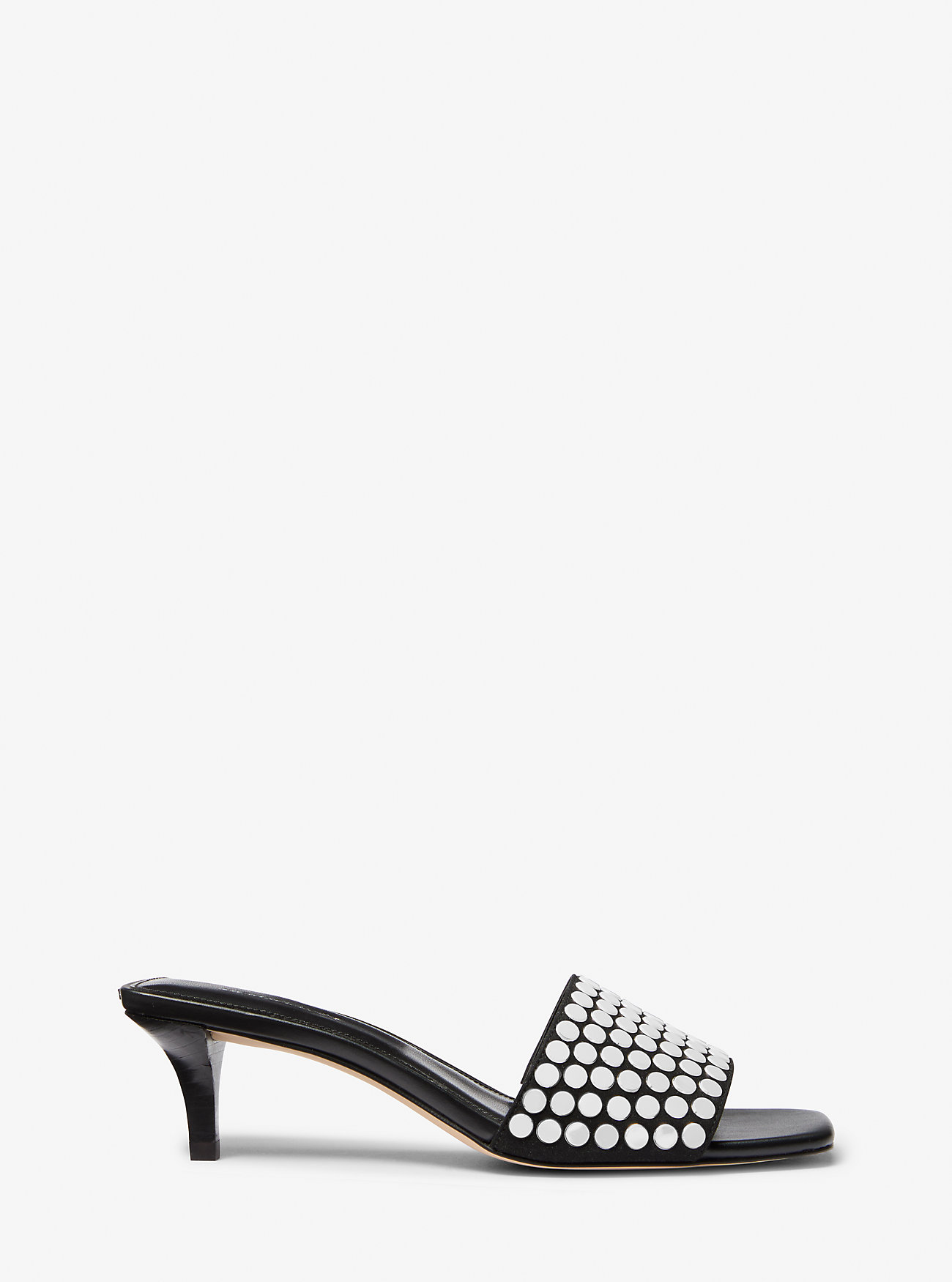 Merriam Kitten Heel Sandal med nagler – SVART