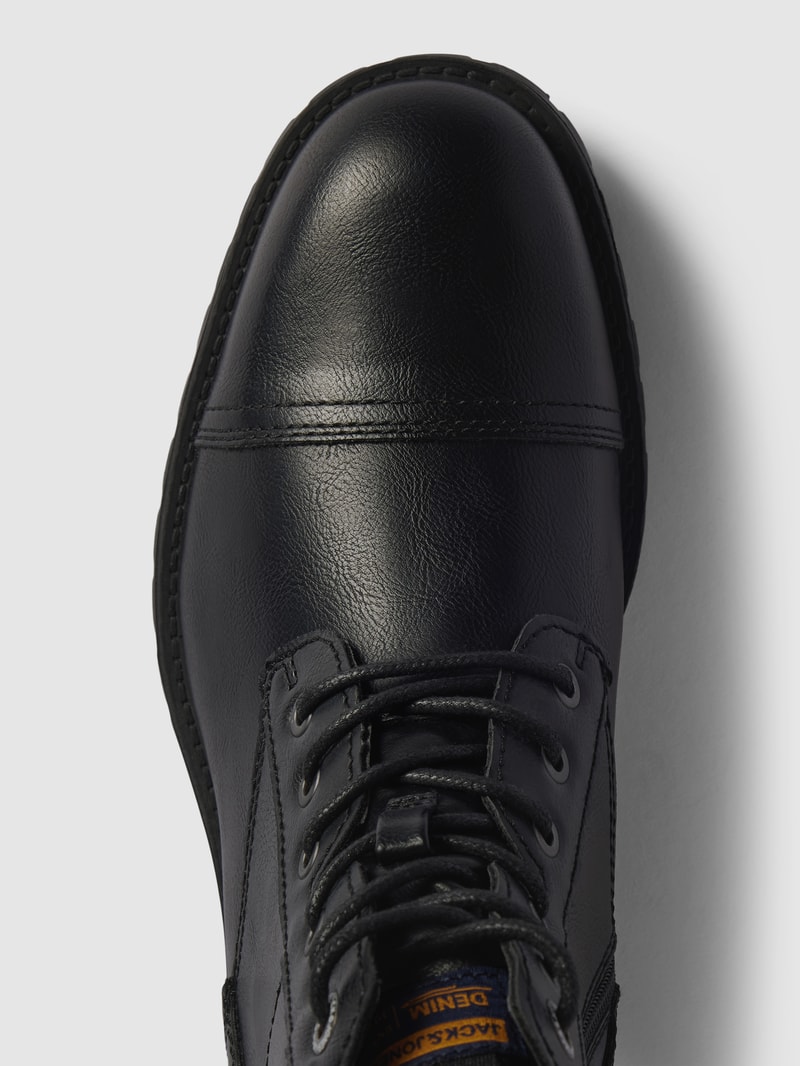 Boots aus Leder Modell 'FWELTON' in schwarz