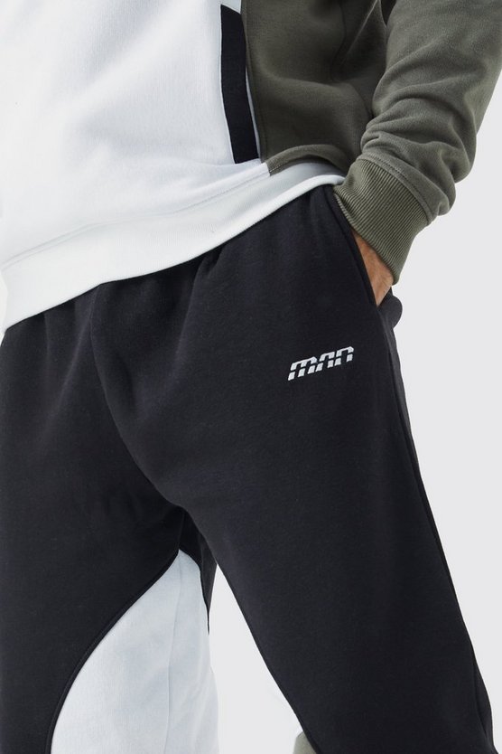 Man Colorblock Jogginghose