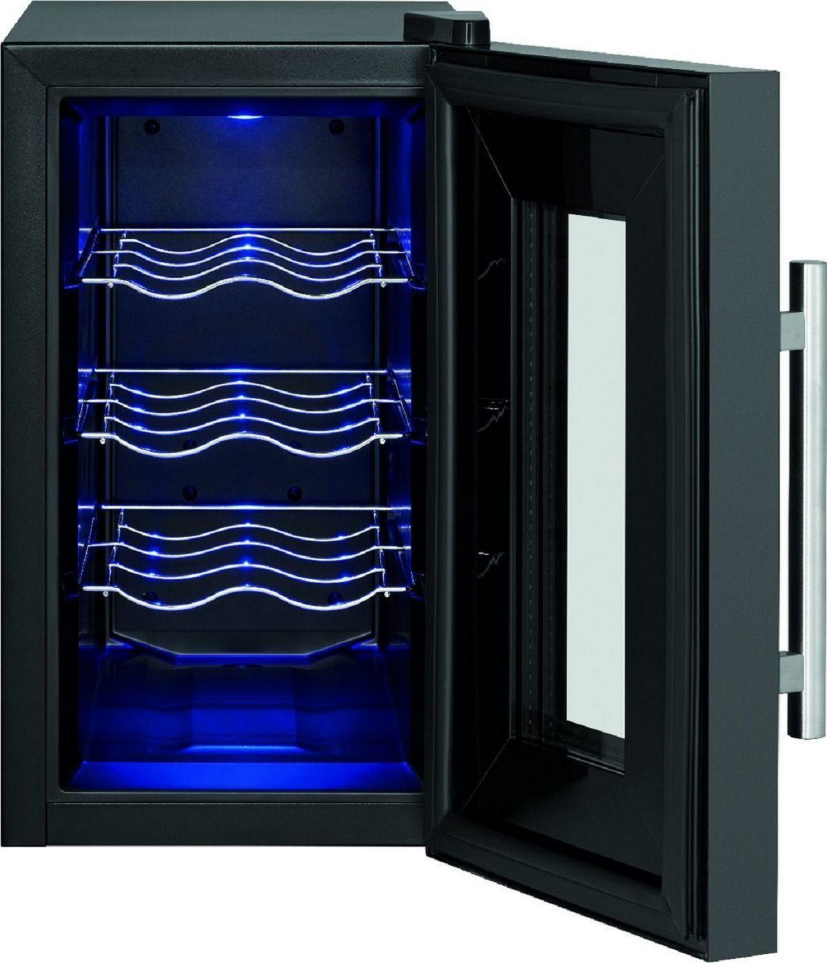 ProfiCook Weintemperierschrank ProfiCook PC-WK 1232 Weintemperierschrank für 8 Fla. Weinkühlschrank, für 8 Standardflaschen á 0,75l,Thermoelektrische Kühlung (kein Kompressor)