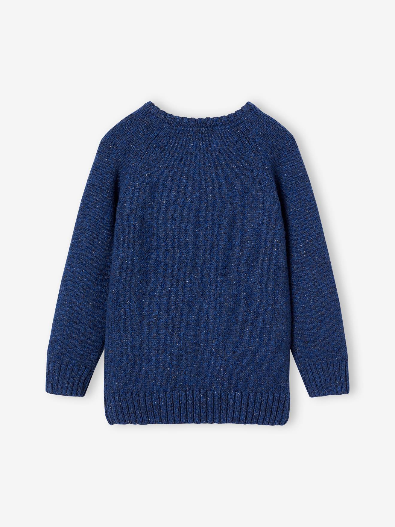 Vertbaudet Jungen Pullover mit Zopfmuster - marine