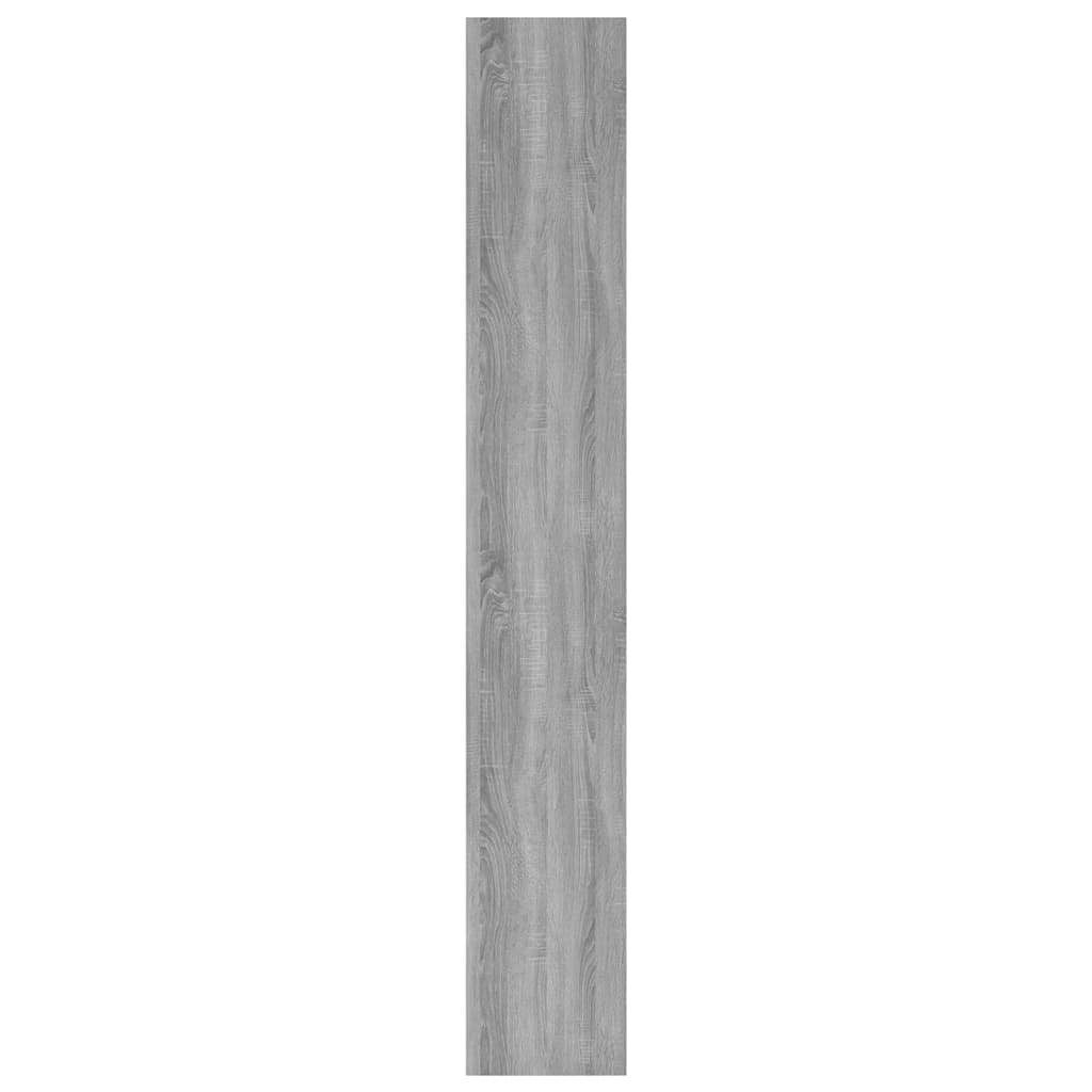 vidaXL Bücherregal Bücherregal/Raumteiler Grau Sonoma 80x30x198 cm Holzwerkstoff, 1-tlg.