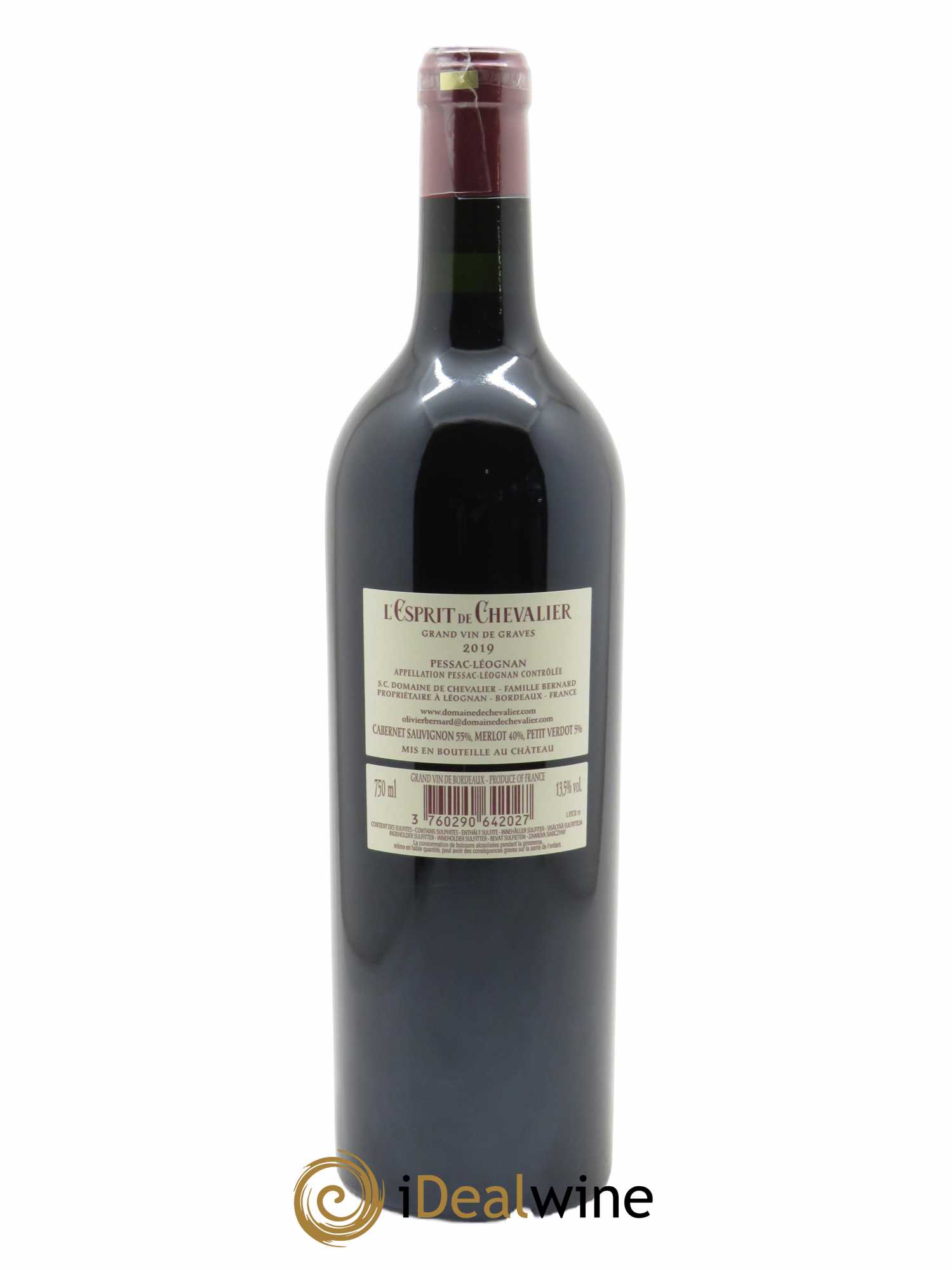 Esprit de Chevalier Second Vin (CBO à partir de 6 bts) 2019 - Lot de 1 Bouteille