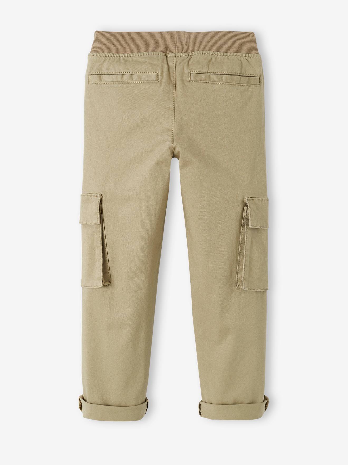 Vertbaudet Jungen Cargohose, Hüftweite SLIM - schiefergrau