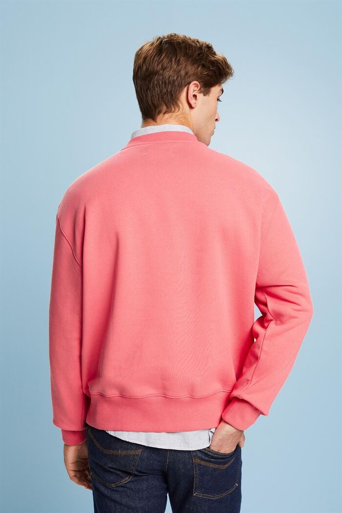Rundhals-Sweatshirt aus Bio-Baumwolle mit Logo