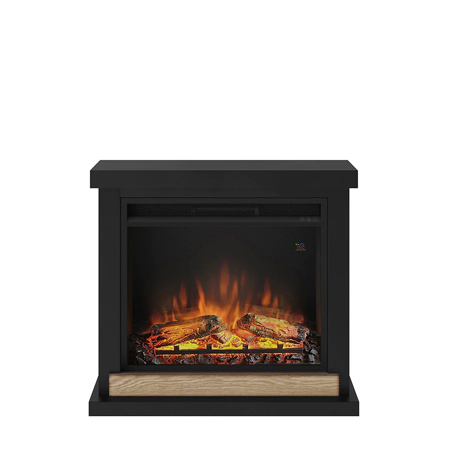 TAGU Elektrokamin TAGU Hagen Elektrokamin schwarz mit 23 Zoll Powerflame