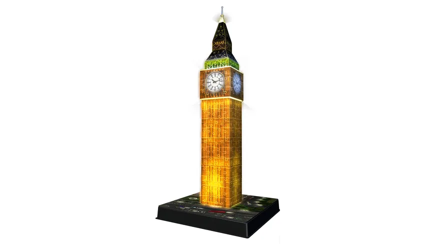 Ravensburger Puzzle - 3D Puzzle - Big Ben bei Nacht, 216 Teile