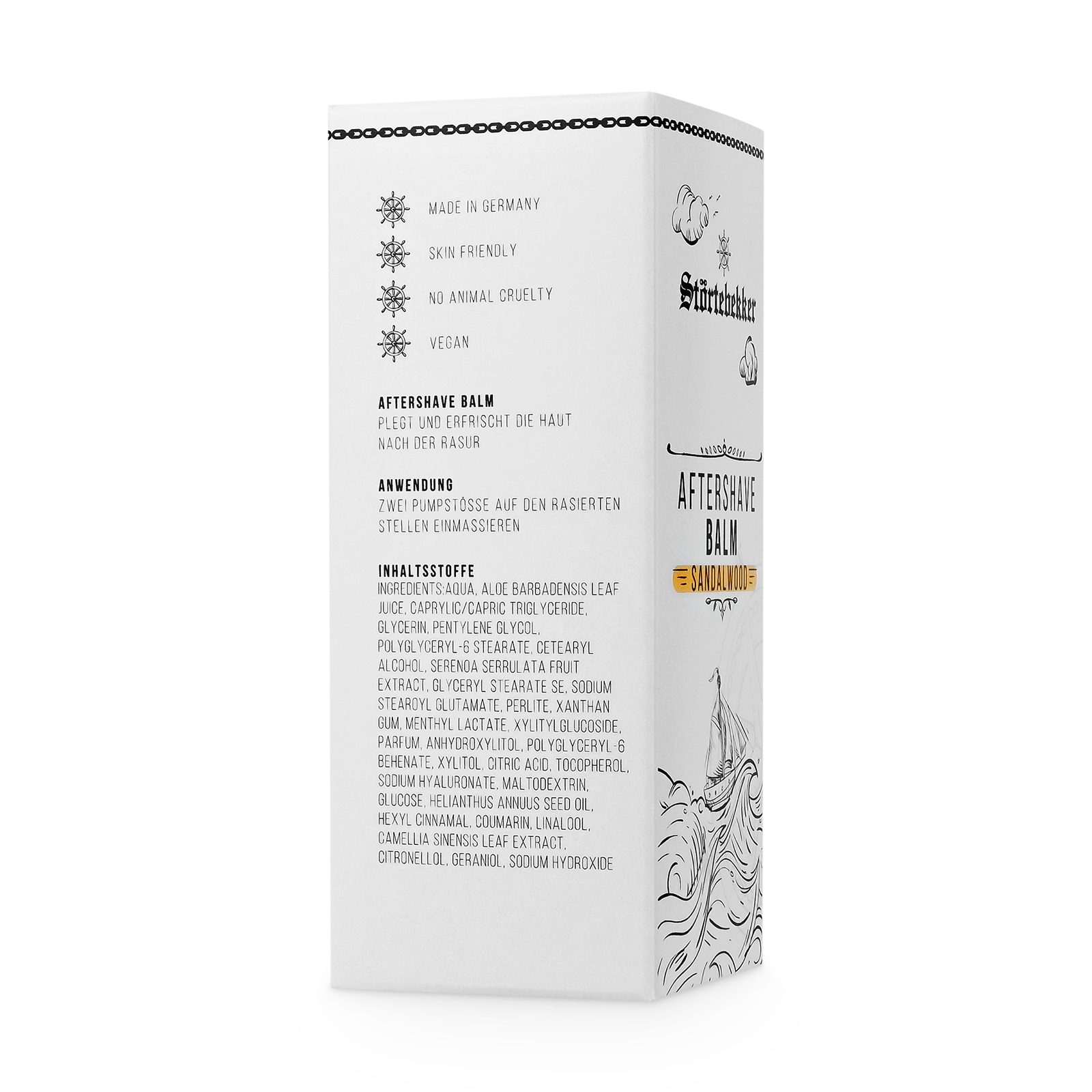 Störtebekker After-Shave Balsam gegen Hautirritationen & Rasurbrand - Hautpflege nach der Rasur