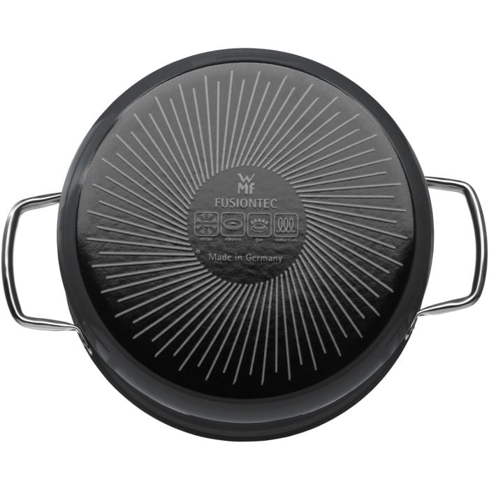 Fusiontec Mineral Bratentopf mit Glasdeckel, 24 cm, Platinum