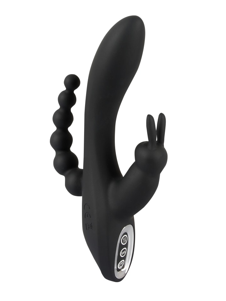 Sweet Smile Vibrator Triple G-Spot Vibrator in schwarz günstig kaufen 20,7 cm