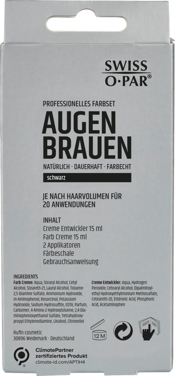 Augenbrauenfarbe Tiefschwarz, 1 St