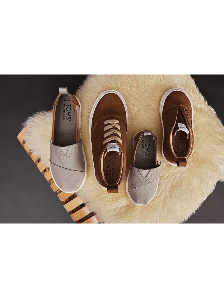 TOMS Slipper in Grau/ Braun günstig kaufen
