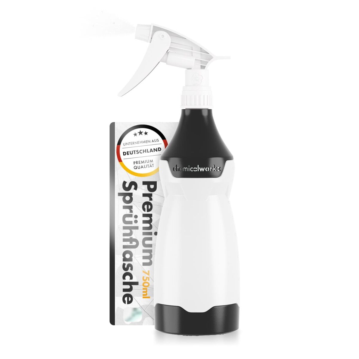 chemicalworkz Sprühflasche Schwarz mit Premium Trigger 750ml