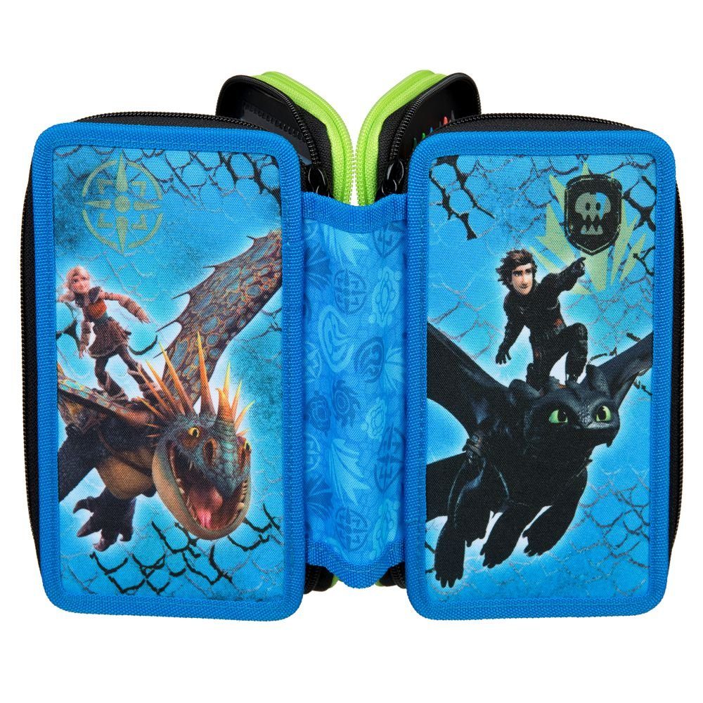 Dragons Federtasche Federtasche gefüllt DreamWorks Dragons Federmappe Stifte-Etui