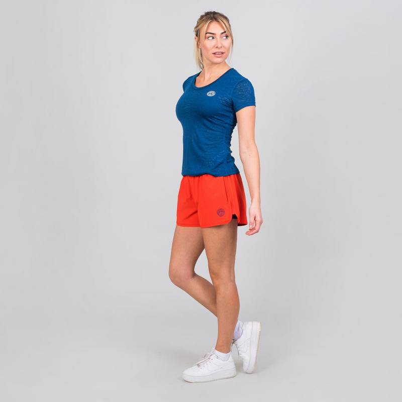 BIDI BADU Anni Burnout Tech Tee Tennisshirt Damen