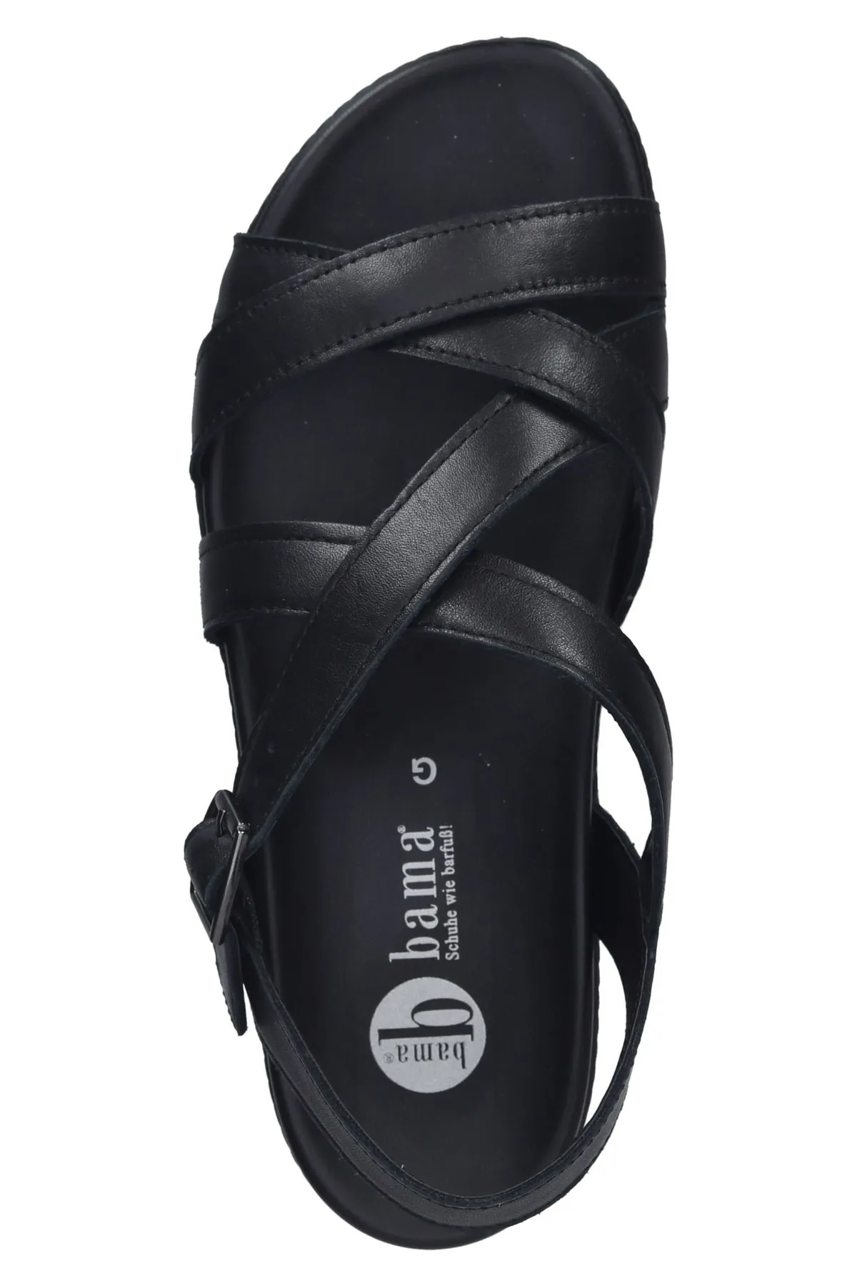 Bama  Sandalette - Schwarz - Flacher Absatz
