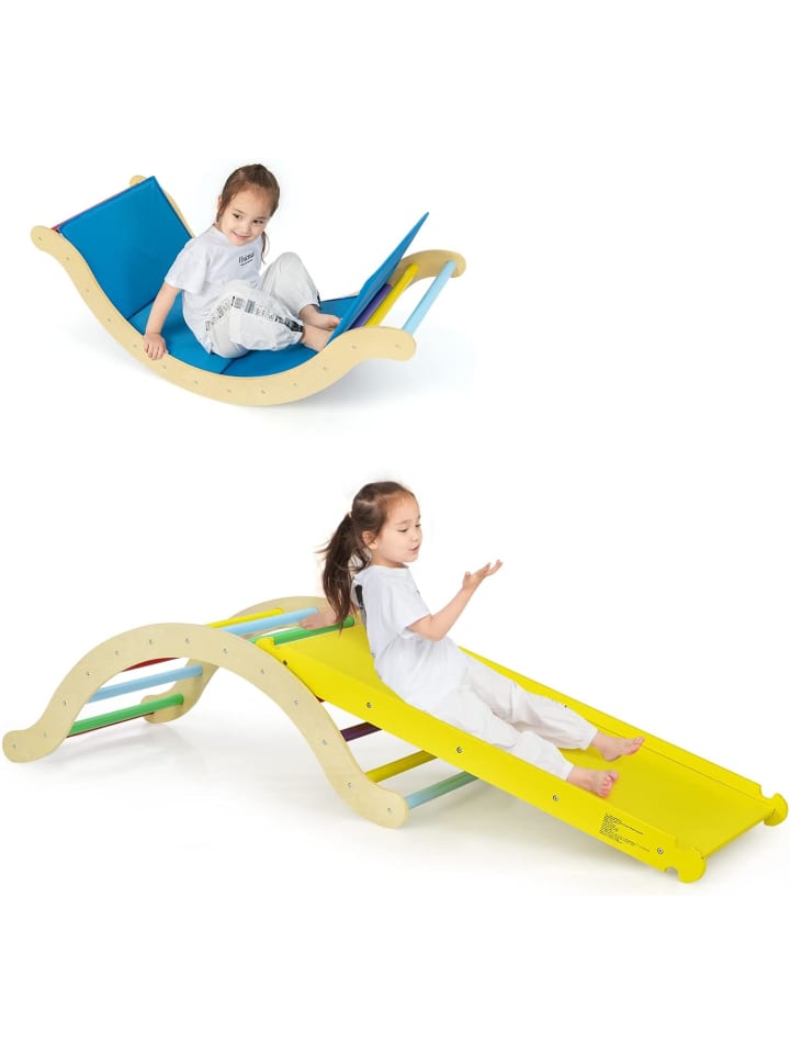 COSTWAY 4 in 1 Kletterleiter in Bunt günstig kaufen 110 cm