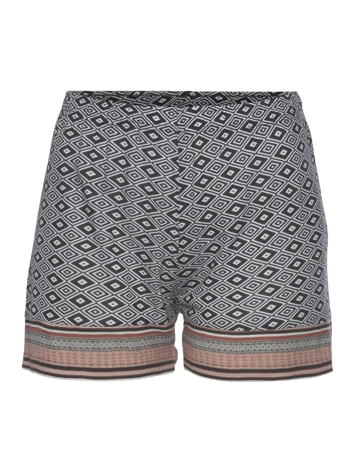 VIVANCE DREAMS Schlafshorts in braun gemustert günstig kaufen