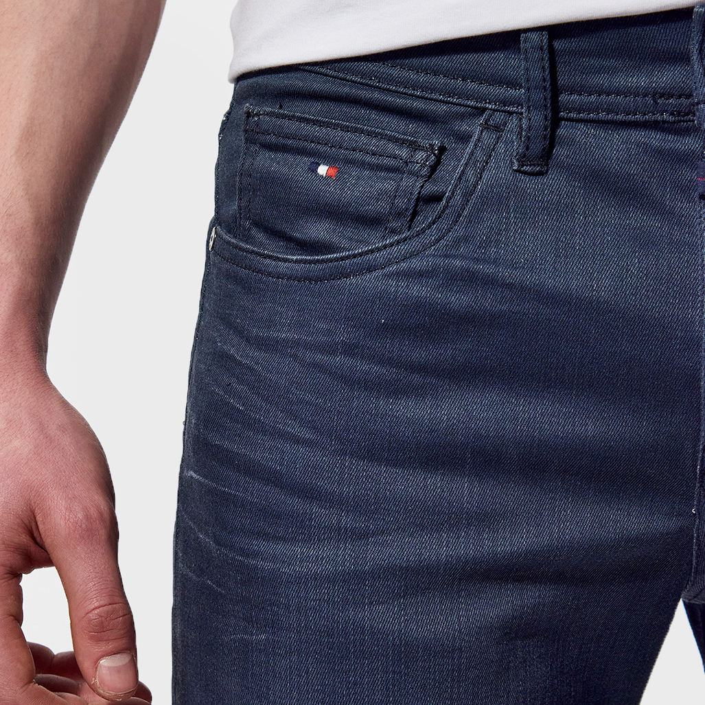 DARKK  Jean slim Homme enduit