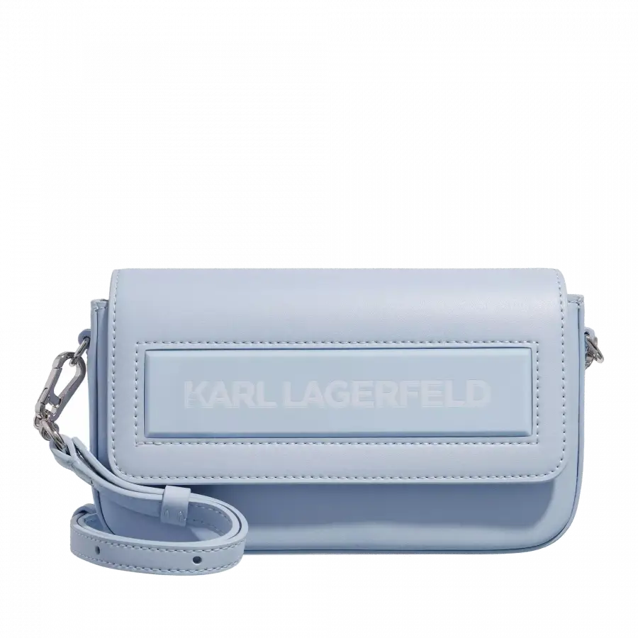 Karl Lagerfeld - Karl Lagerfeld Shoulder Bags Leder Light Blue - blau