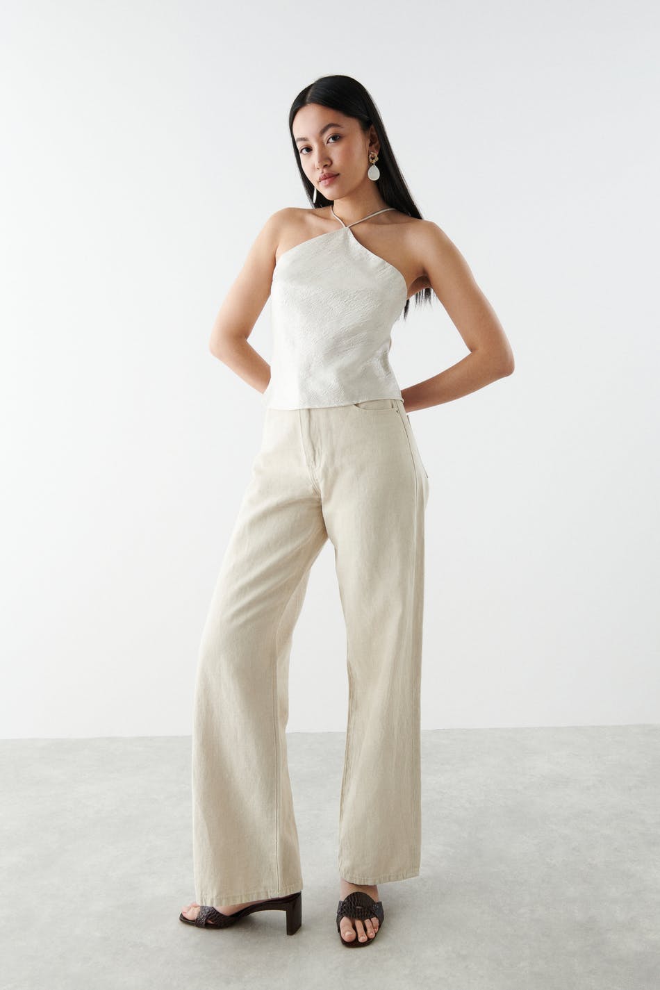 Sandy glitter singlet