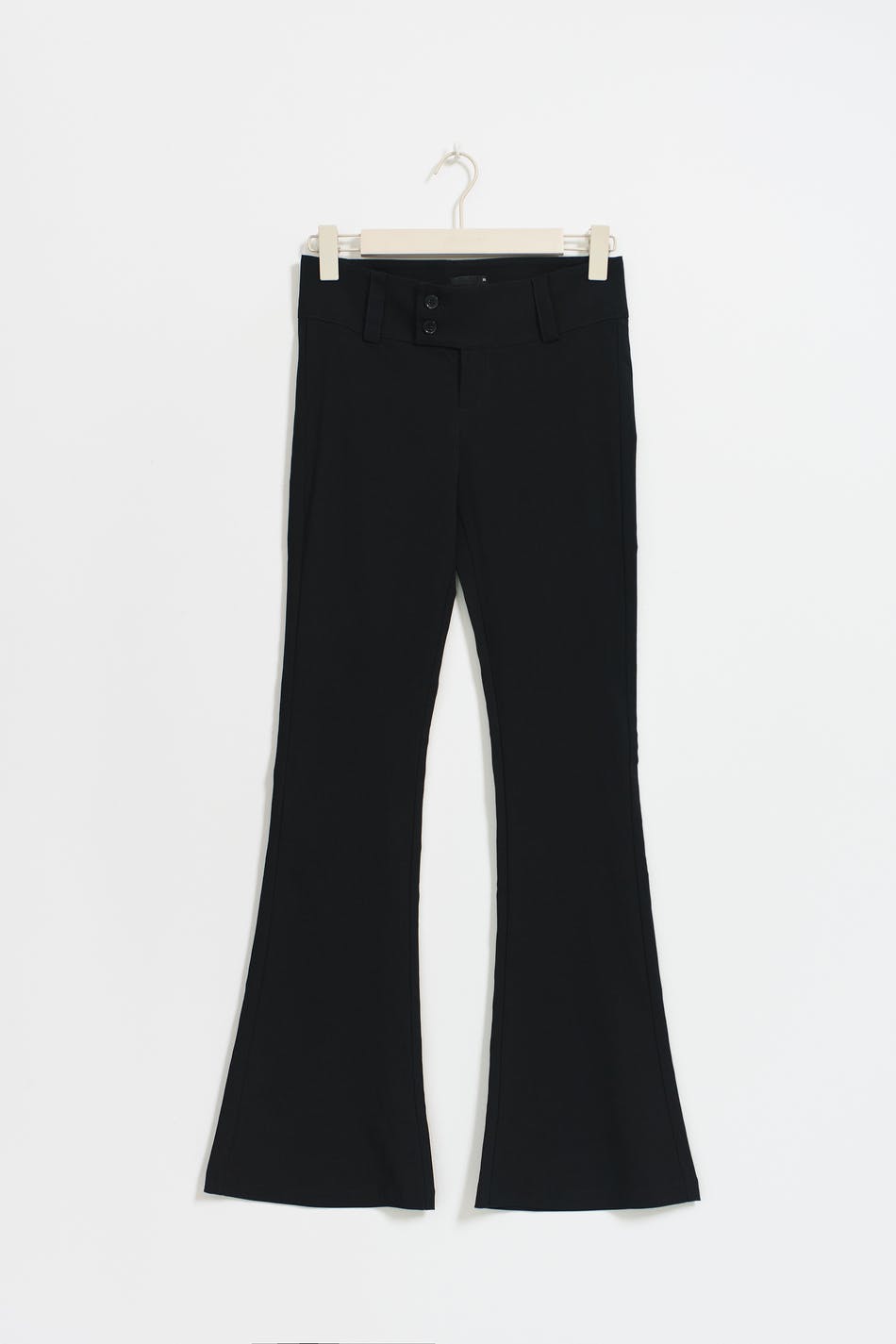 Low rise bootcut trousers