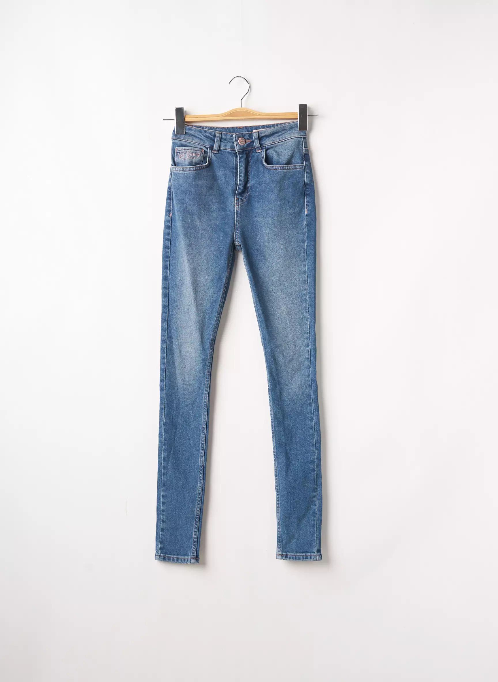 Stien Edlund Jeans Coupe Slim Femme couleur bleu