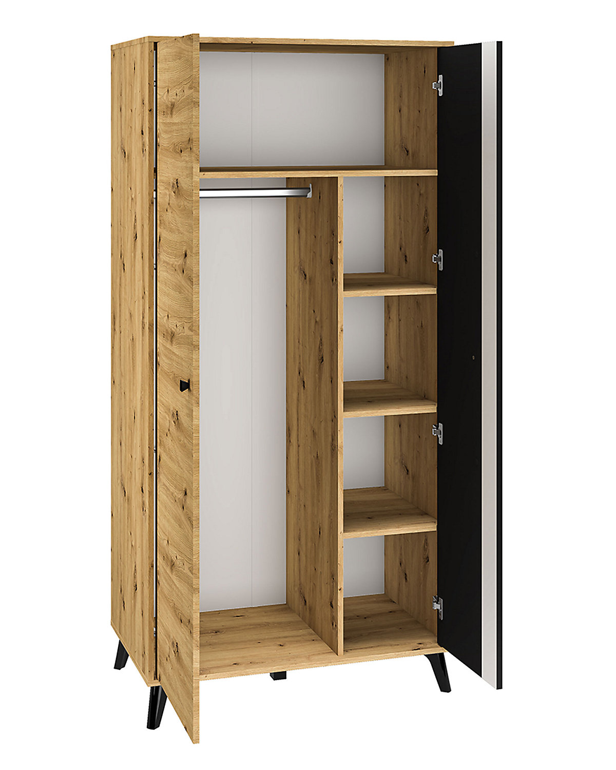 Kleiderschrank Elizabeth Garderobenschrank 92x54x191cm