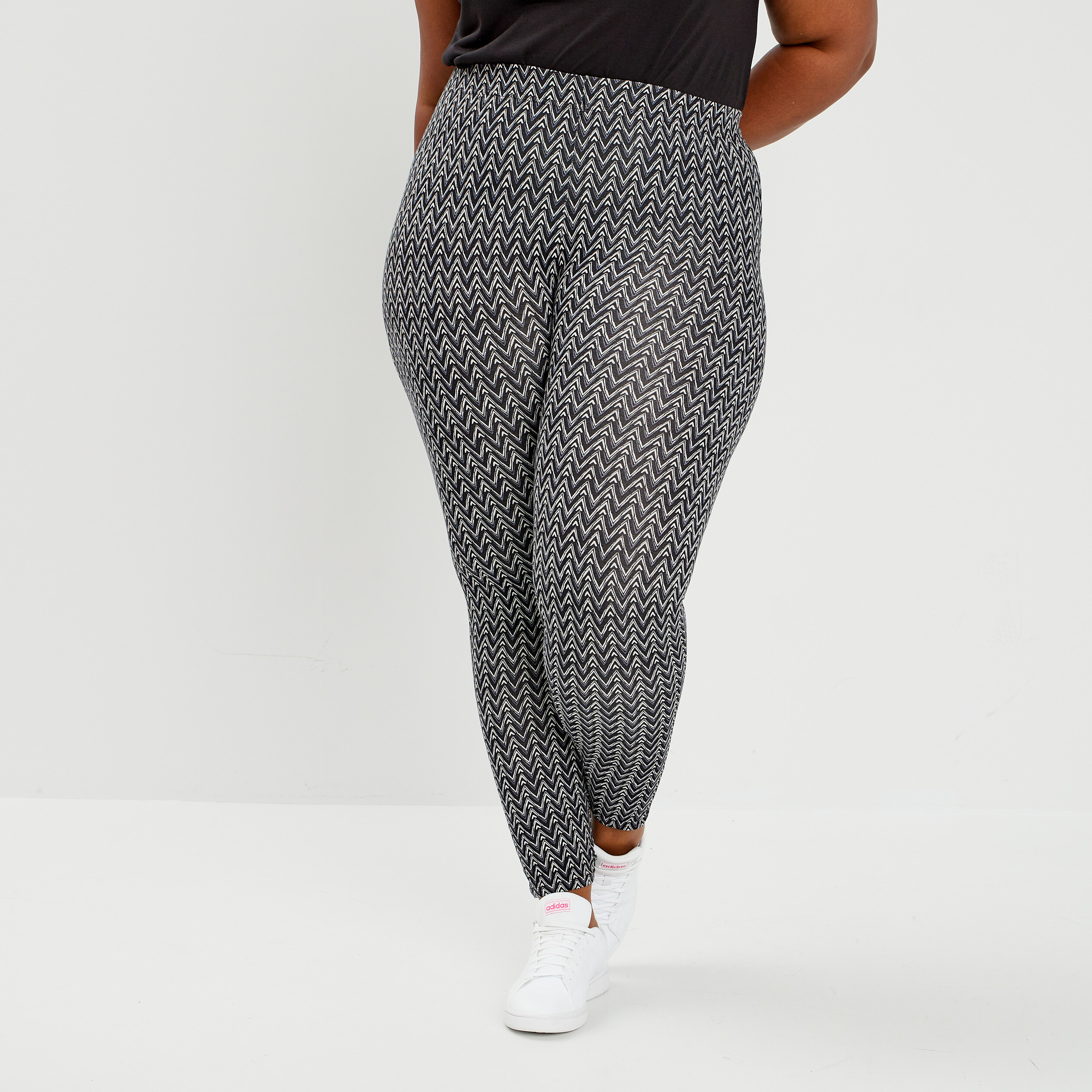 Pantalon legging noir femme grande taille | La Halle