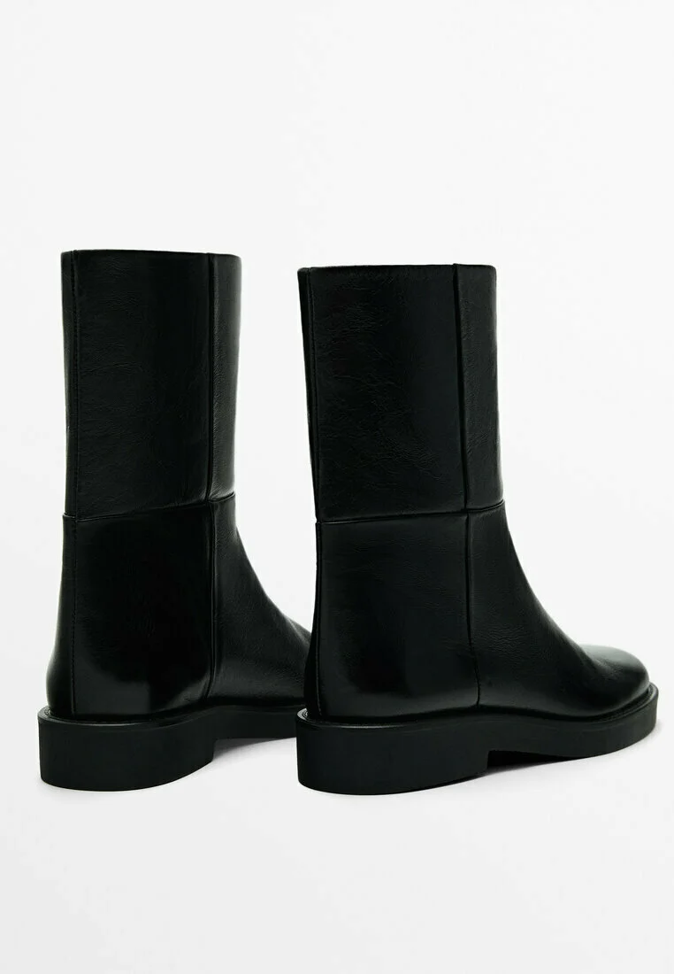 Massimo Dutti SHINY - Botines con plataforma