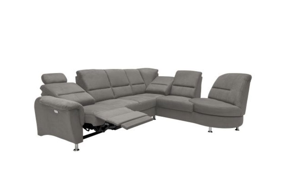 Myhomelando Ecksofa Paris II, mit Relaxfunktion, USB Anschluss, Kopfstütze, Drehsessel
