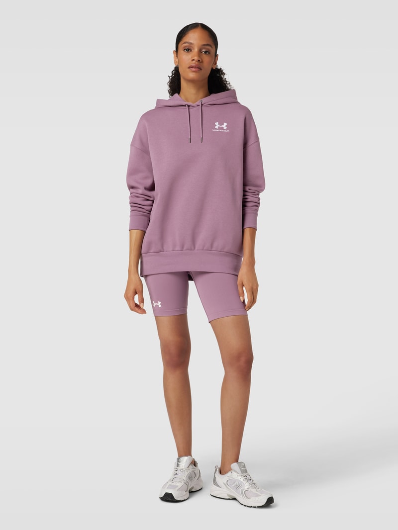 Hoodie mit Label-Print Modell 'Essential' in mauve