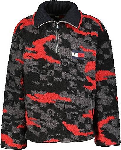 TOMMY-JEANS Herren Fleecpullover TJCU POLAR FLEECE ZIPMOCK
